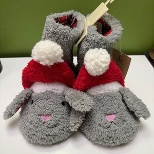 Holiday Bunny Sherpa Slipper Boot
